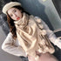 Solid Colour Soft Pom Pom Cashmere Shawl